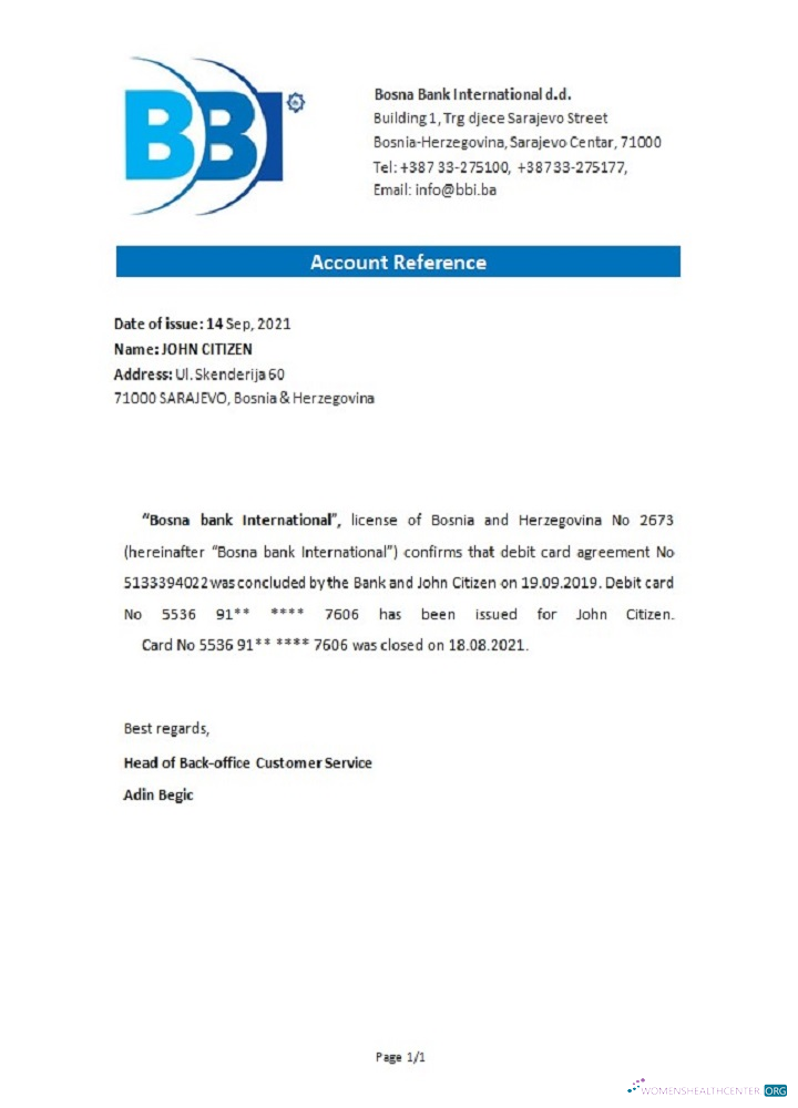 Download Bosnia and Herzegovina Bosna Bank Internat closure reference Photoshop template